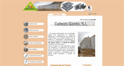 Desktop Screenshot of cabezogordo.com