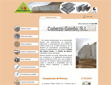 Tablet Screenshot of cabezogordo.com